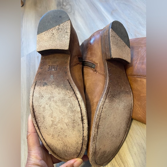 Tall Leather Frye Melissa Riding Boots - Picture 6 of 9